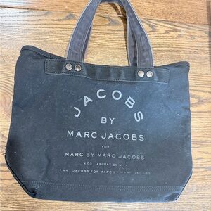 Marc Jacobs Black Canvas Tote
